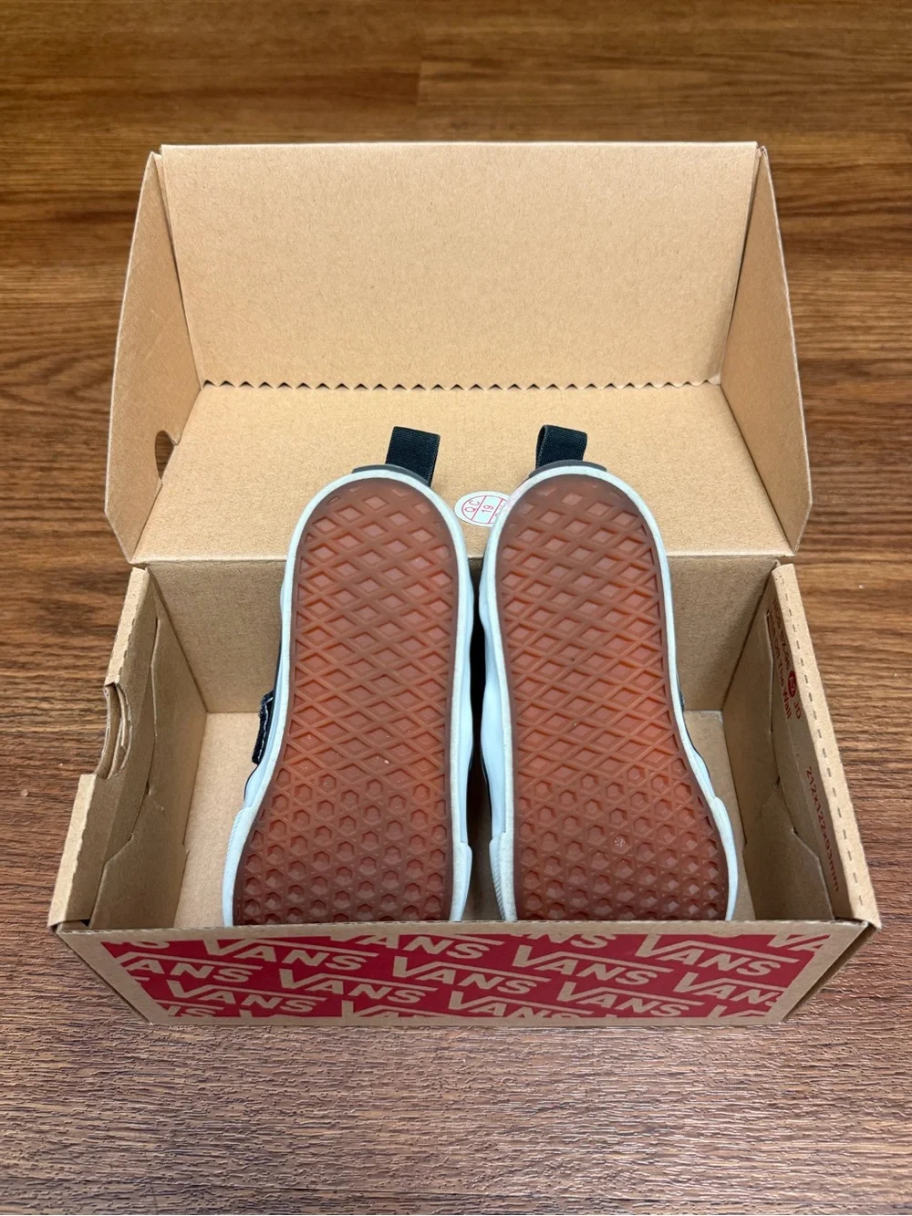 Vans Toddler Classic Slip-On V Checkerboard Black Pewter Size 8.5